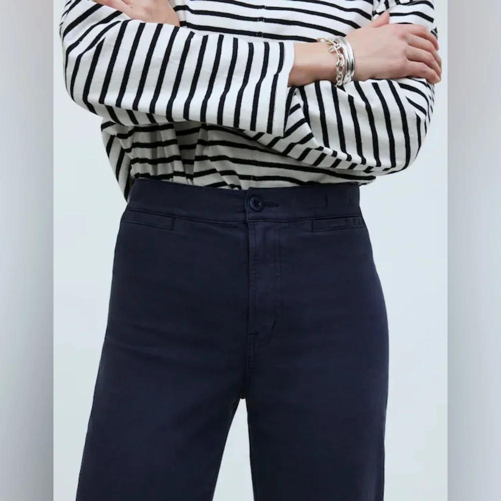 Madewell Emmett Wide Leg Crop Pant - Picture 2 of 9